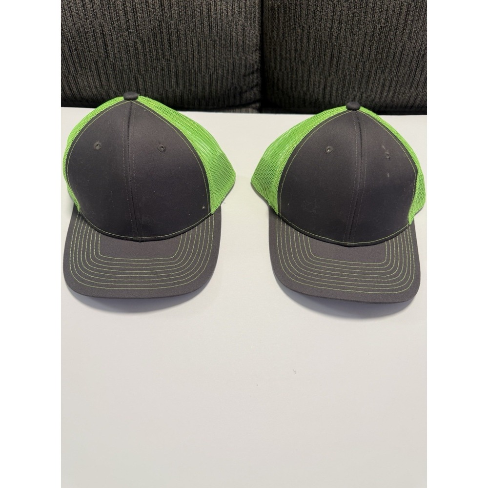 NV Cap Trucker Snapback Green Gray Mesh Baseball Hat Set of 2 Mens OSFM
